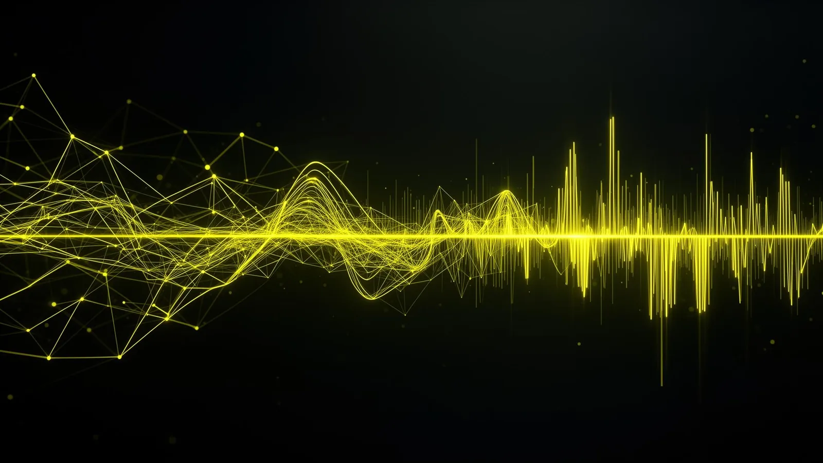 Onde sonore neon: contatti Future Frequencies HUB per AI music