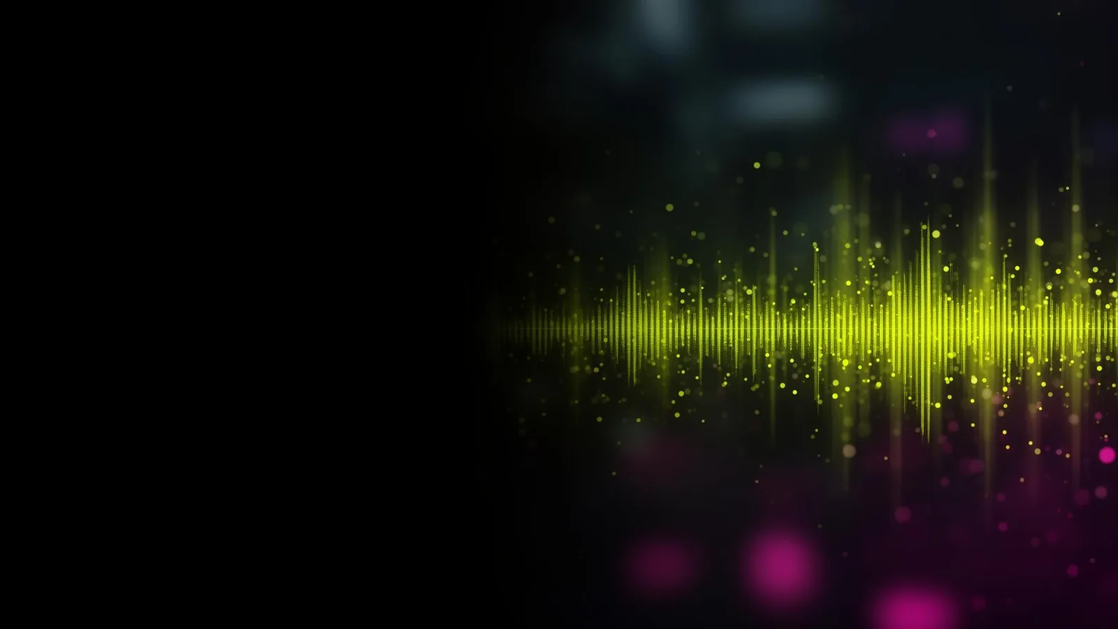 Onda sonora gialla neon: Future Frequencies HUB, AI music education e community